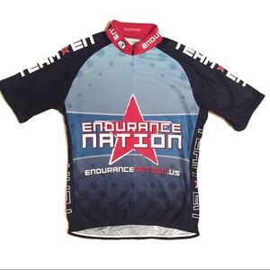 Sugoi Endurance Nation Blue 1/4 Zip Cycling Jersey